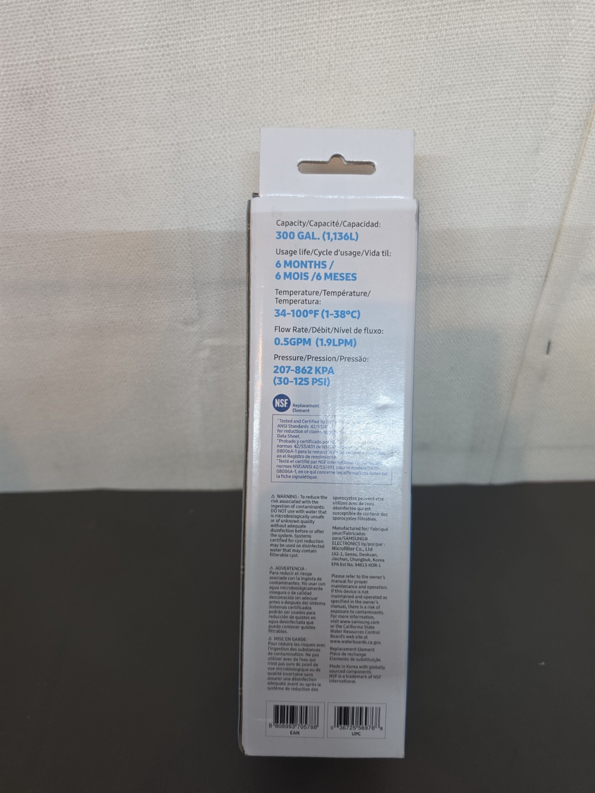 Samsung OEM DA29-00020B HAF-CIN/EXP Refrigerator Ice & Water Filter Brand New