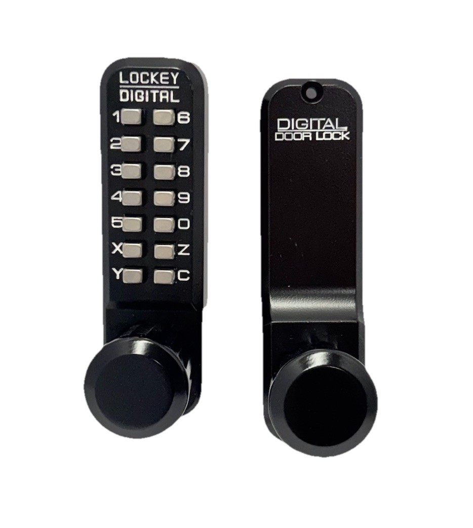 Lockey 2830JB/MG 2000 Series Keyless Entry Single Combination Knob Set – Black