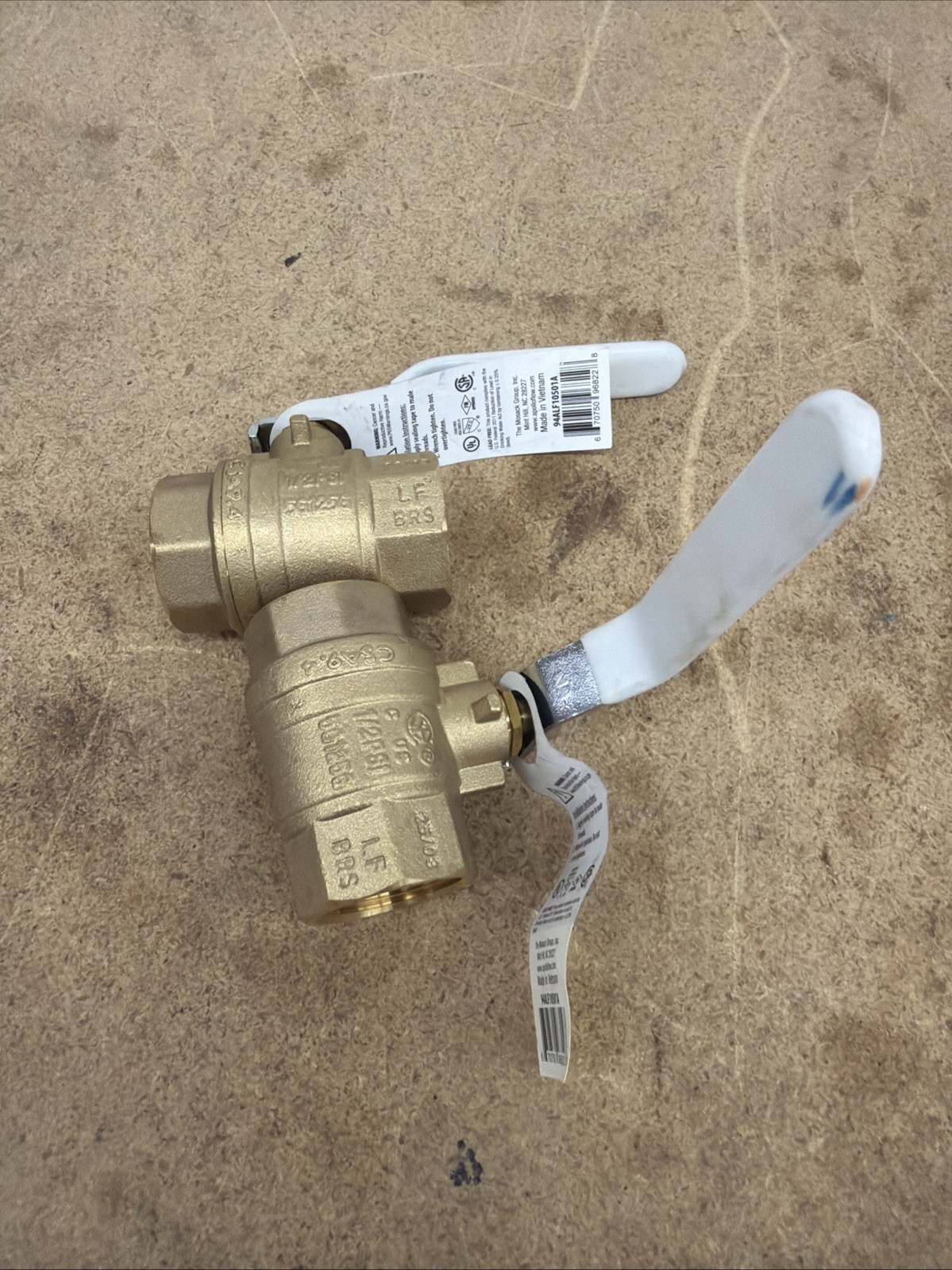 LOT OF 2 Apollo 1 in. Forged Brass FNPT x FNPT Full-Port Ball Valve