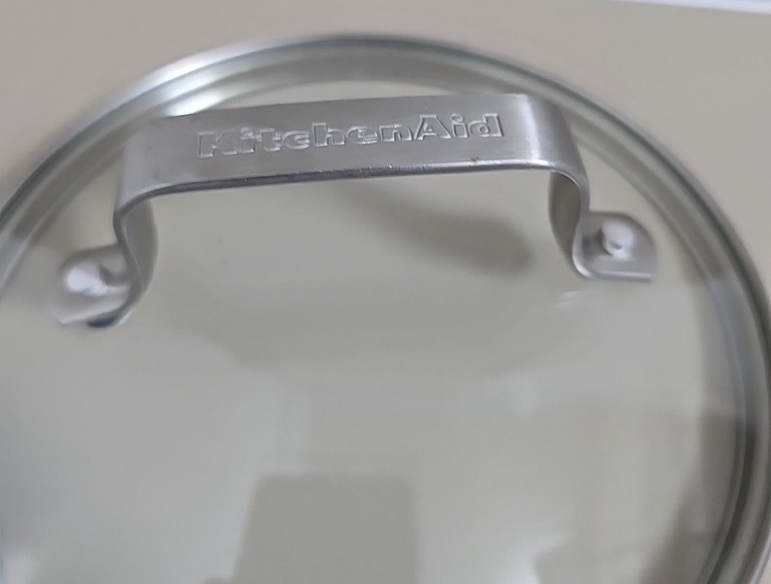 KitchenAid Glass Stainless Steel Pot Pan Lid Replacement 6 5/8 Outer 6 1/8 Inner
