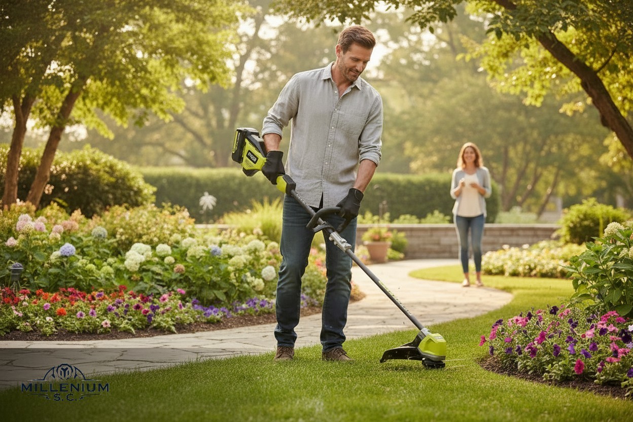 RYOBI 40V HP Brushless 17″ Carbon Fiber Shaft String Trimmer RY402110 – OPEN BOX