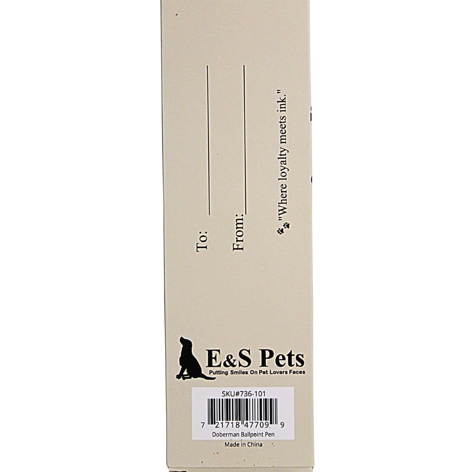 E & S Imports 5.50In Doberman Ballpoint Pen, , Dog Puppy Pet 736101