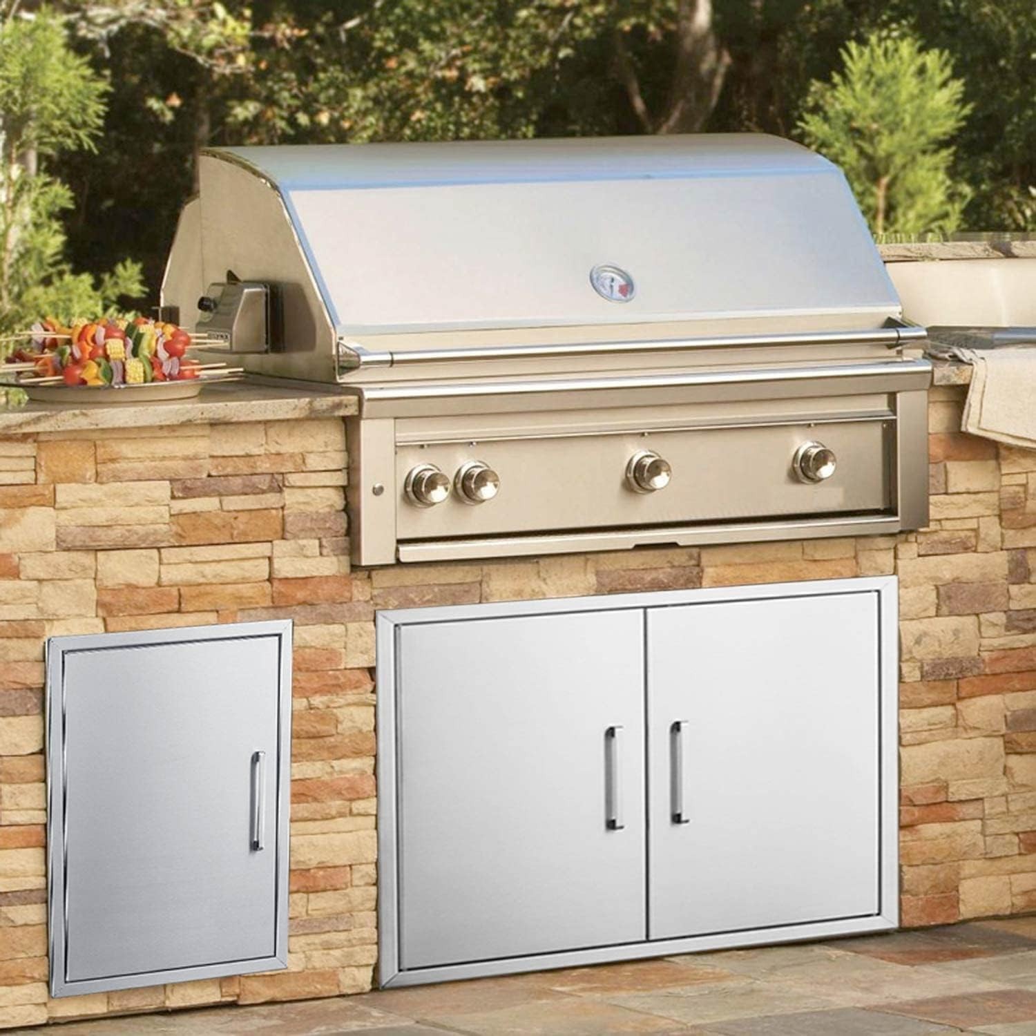 NEW BBQ Access Door 33 Sizes Outdoor Kitchen Drawer BBQ Island Stainless Steel