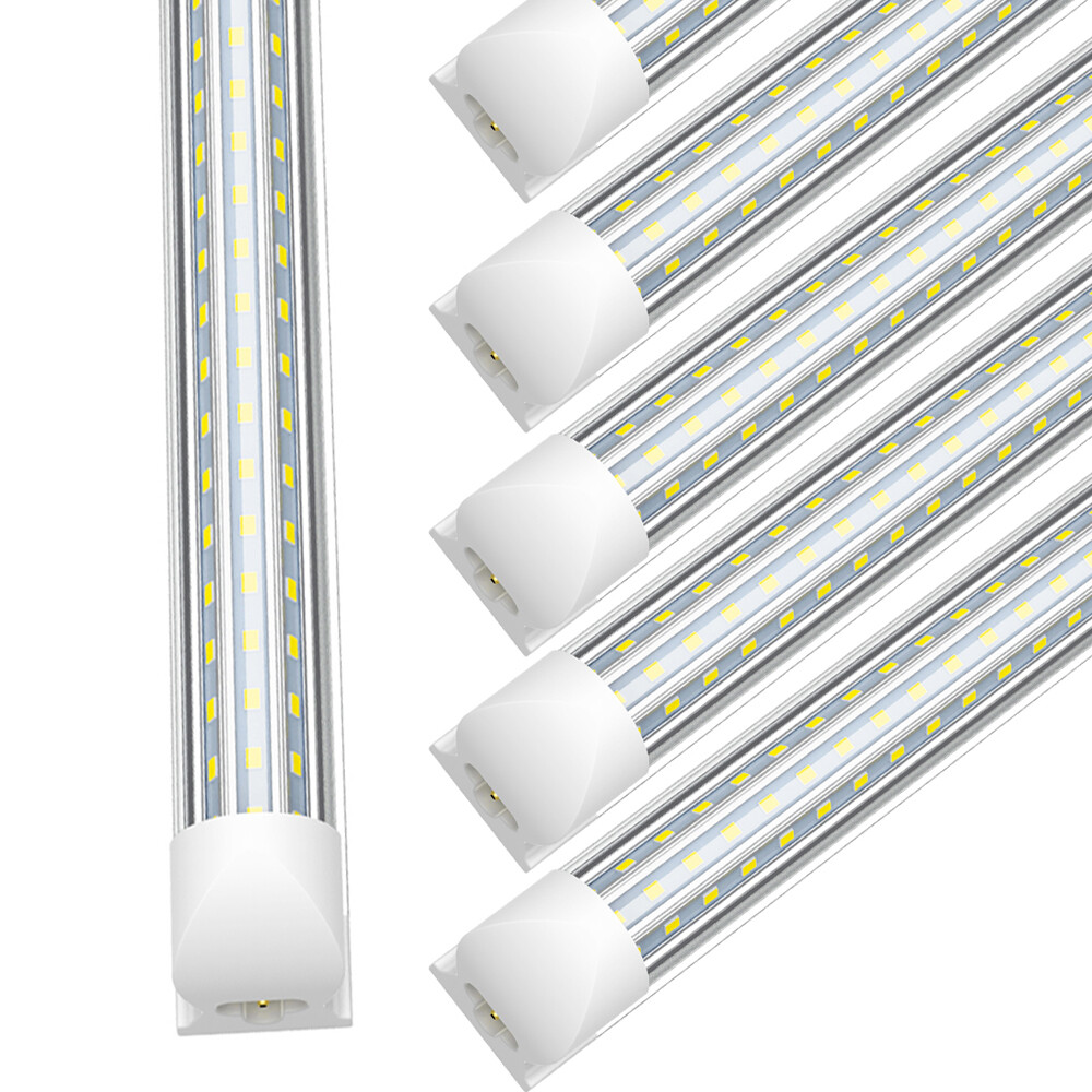 60W T8 4FT LED Tube Light Bulbs Fixtures 4 Foot T8 LED Shop Lights Garage 6500K