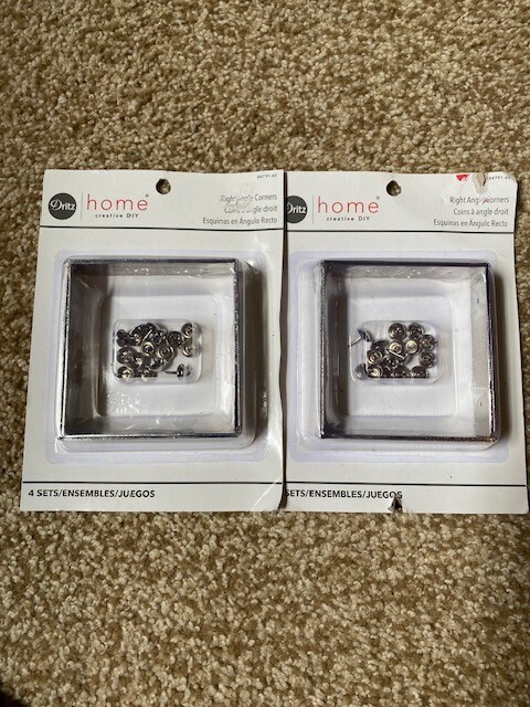Dritz Home DIY Right Angle Corners Hardware Lot