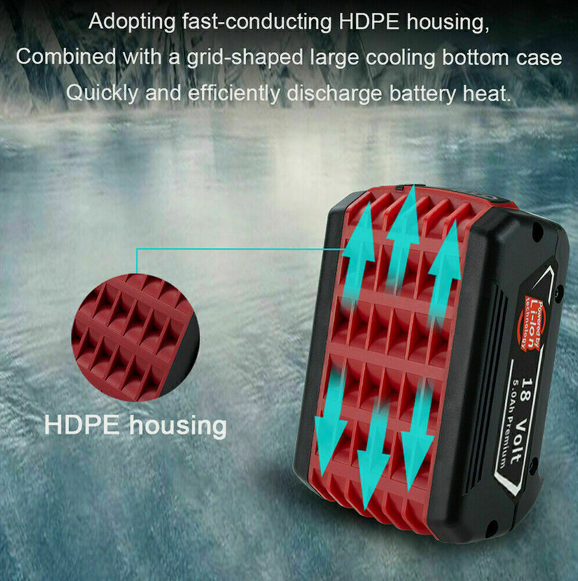 BAT609 For BOSCH 18V CORE 18 Volt 8.0 Ah High Performance Battery Li-ion BAT618