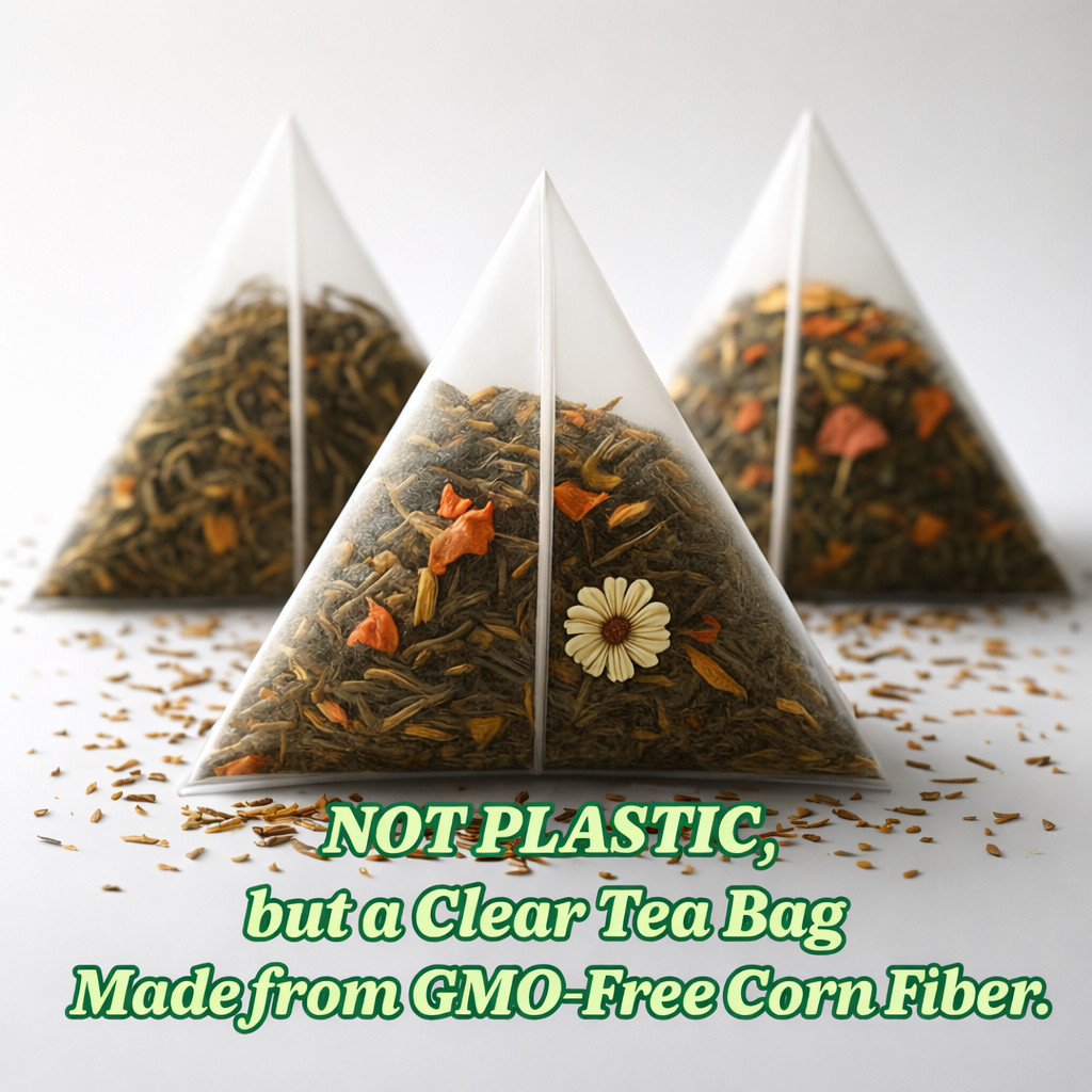 Organic Nettle Leaf Tea Bags – 100 Count (Plant-Based Pyramid Tea Bags)