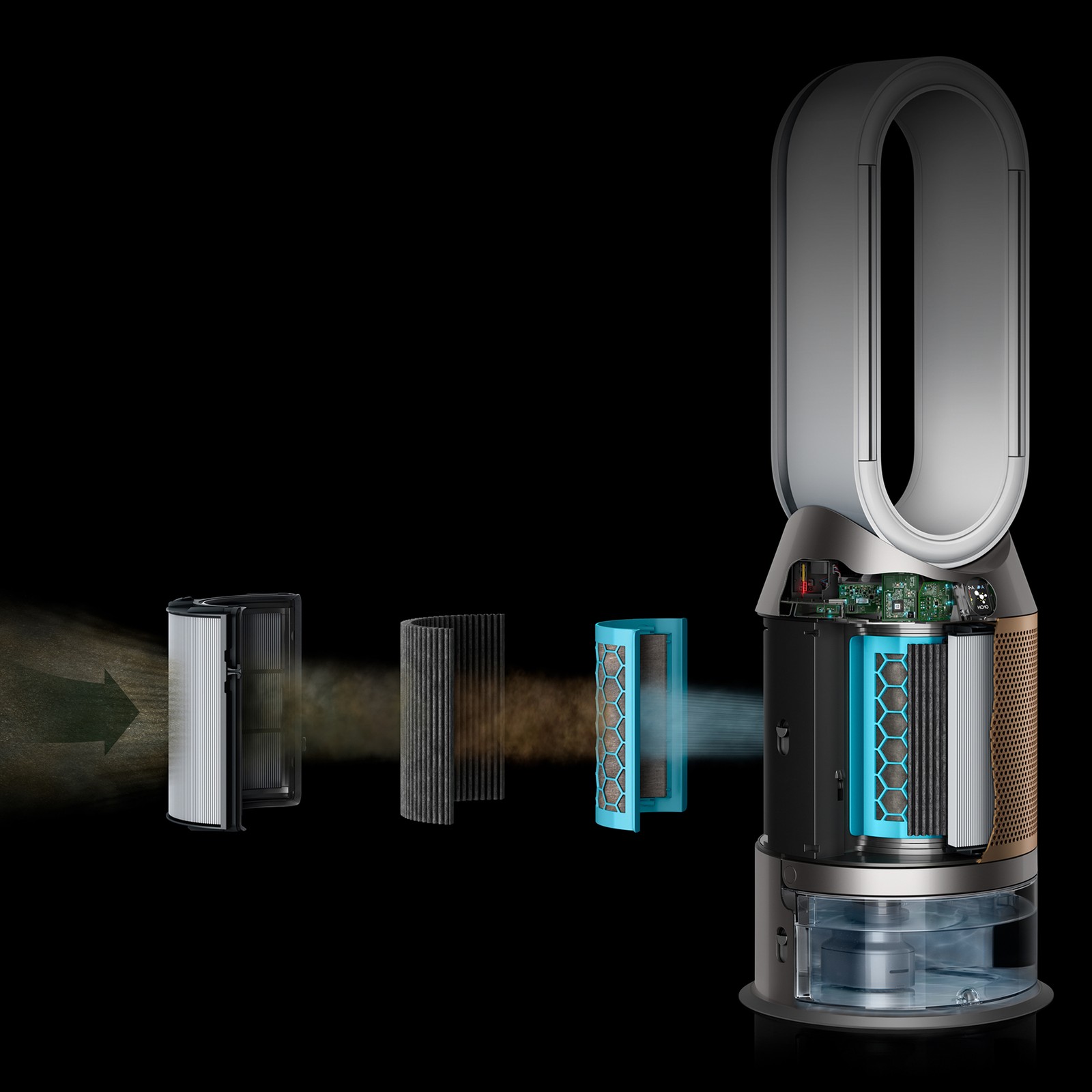 Dyson Purifier Humidify+Cool Formaldehyde™ PH04 | Nickel/Gold | Refurbished