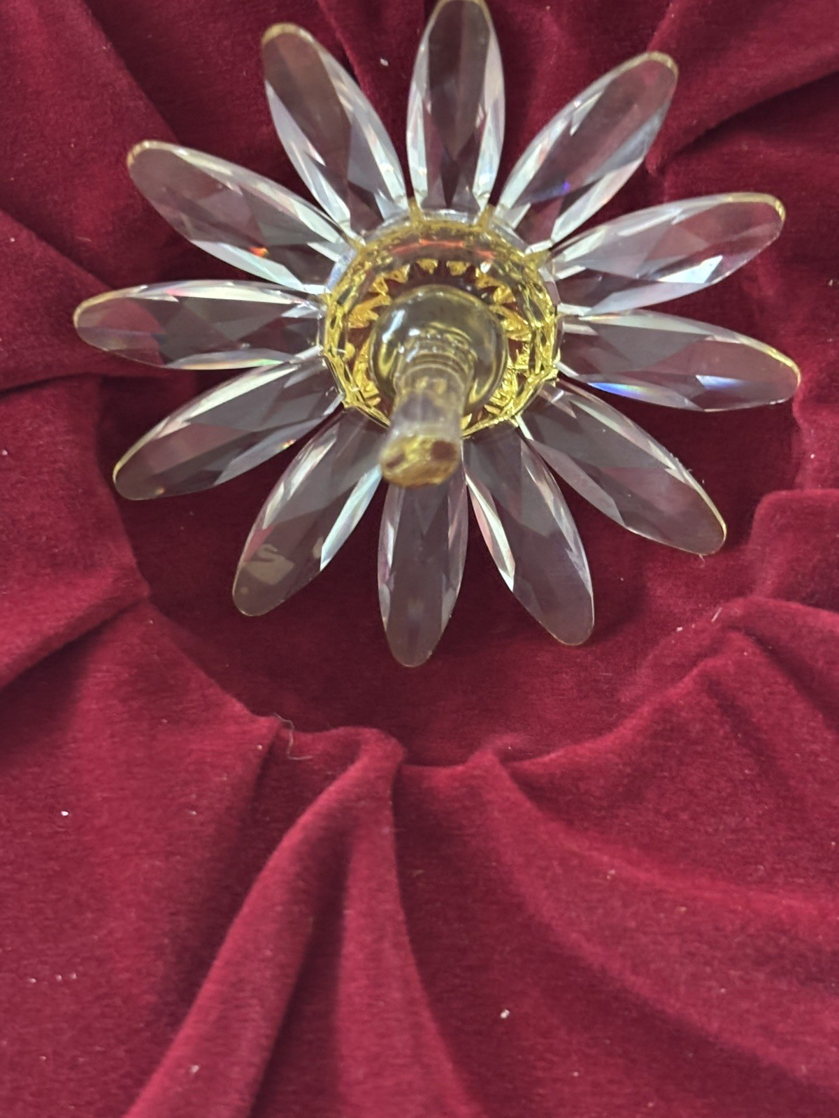 Swarovski Figurine Flower – Marguerite. Yellow 5cm. Original packaging.