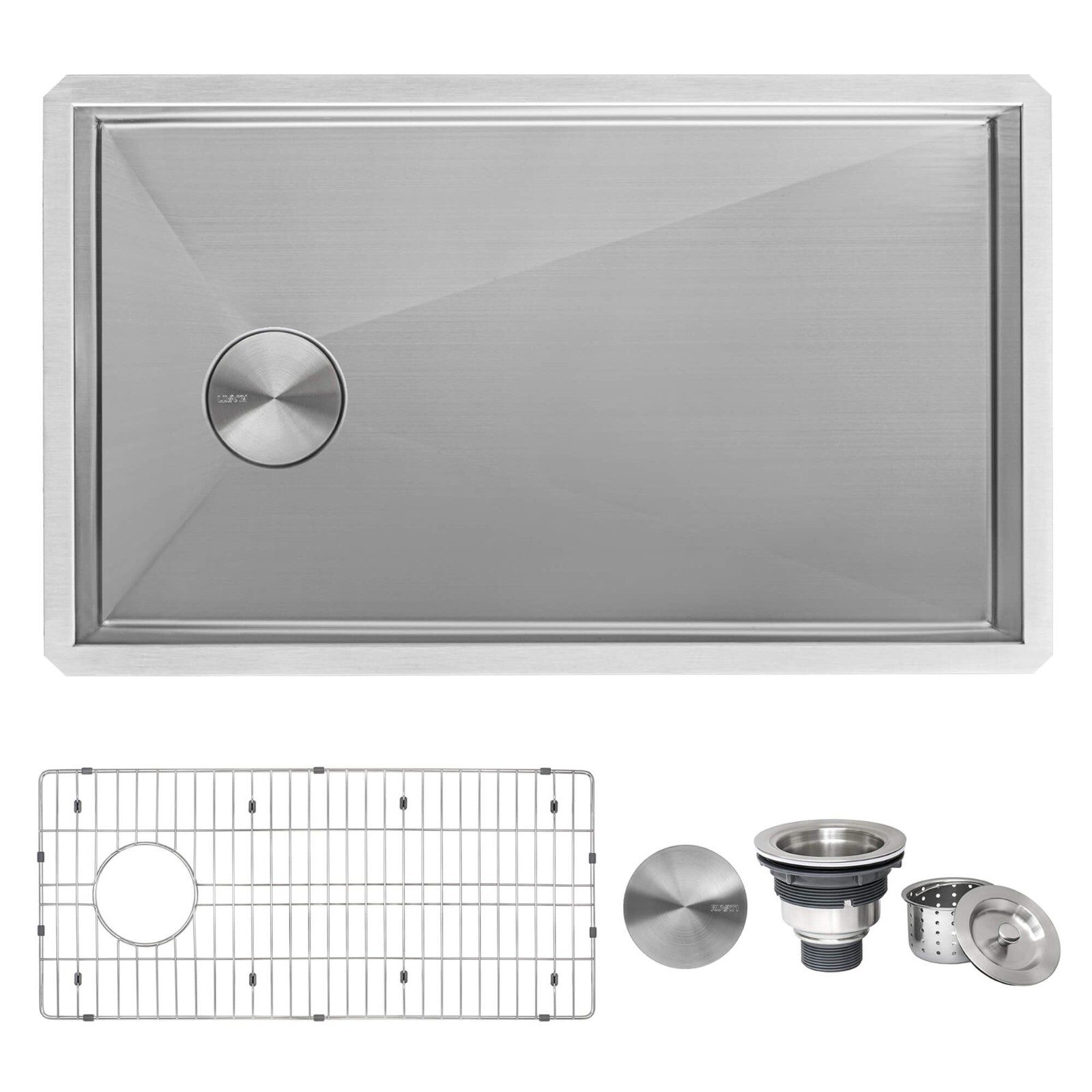 Ruvati 36″Undermount Slope Bottom Offset Drain Reversible Sink- RVH7497 (137680)