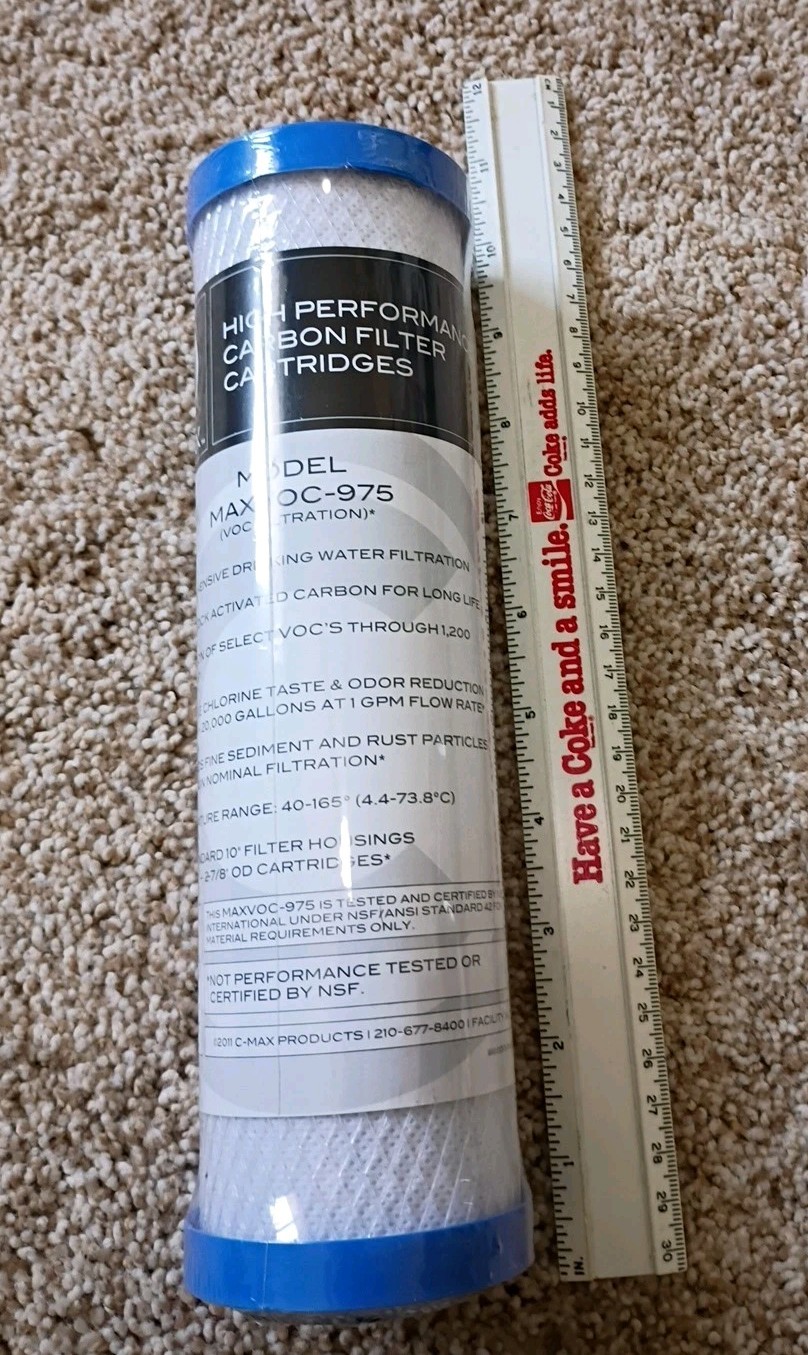 Watts Premier 5 Micron Carbon Block Filter Removes Chlorine, Bad Tastes Odors