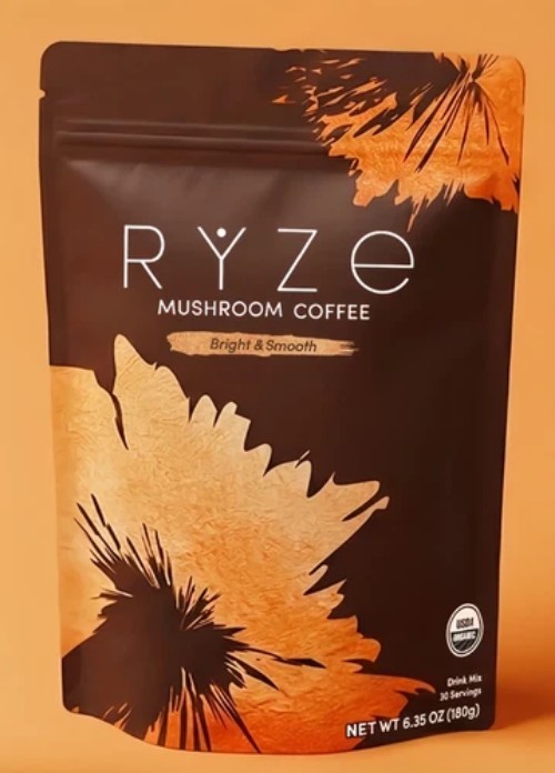 1Pack Organic Rýze Mushroom Coffee 30 Servings Instant Coffee Free Shipping New