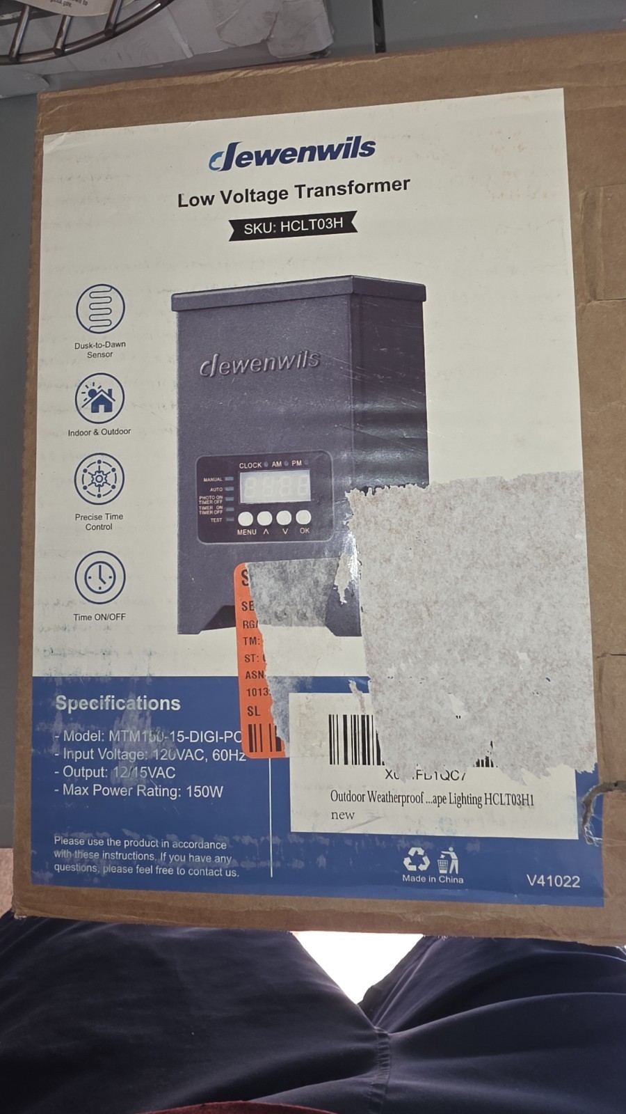 150W Low Voltage Landscape Transformer 120V AC to 12V/15V