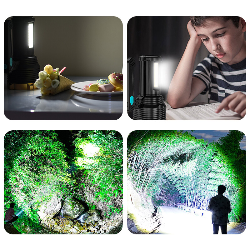 Most Powerful 99000000LM LED Flashlight Super Bright Torch USB Rechargeable Lamp