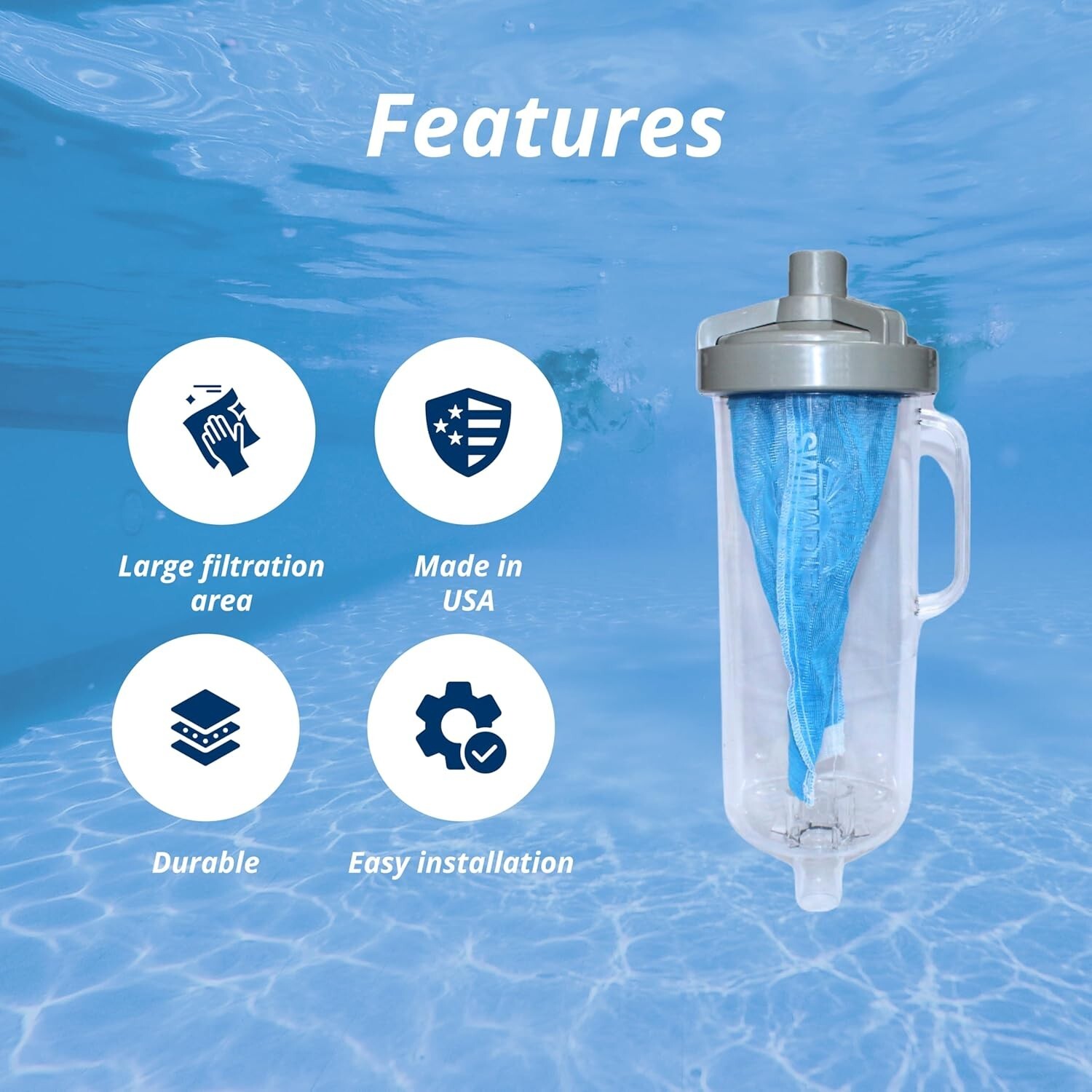 W530 Pool Leaf Canister Large Capacity Compatible w/ Hayward Leaf Catcher