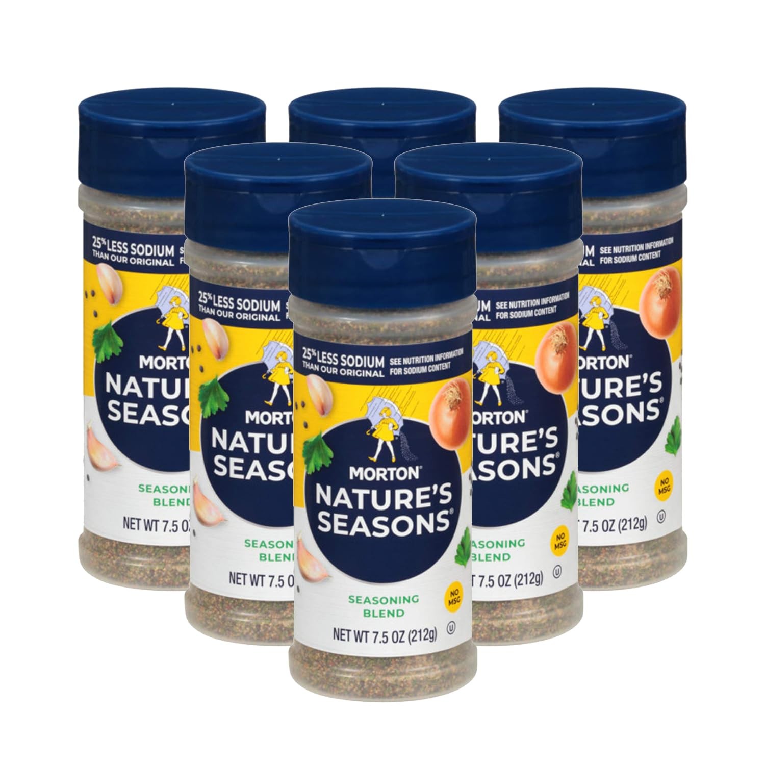 Morton Natures Seasons Seasoning Blend, 25 Less Sodium, 7.5 oz,