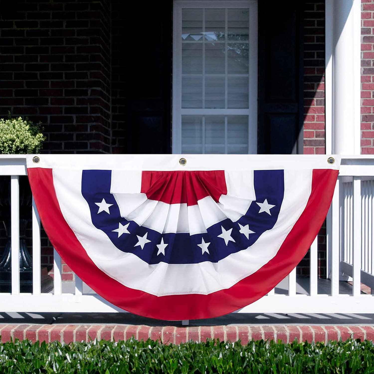 Embroidered USA Bunting Flag 1.5x3ft Embroidered American Bunting Flag