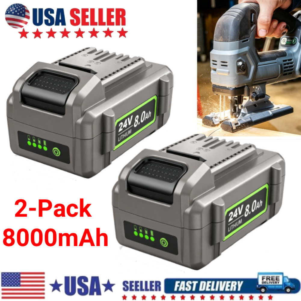 1/2-Pack 8000mAh Replacement Battery For Flex 24 Volt Cordless Tool FX0221-1