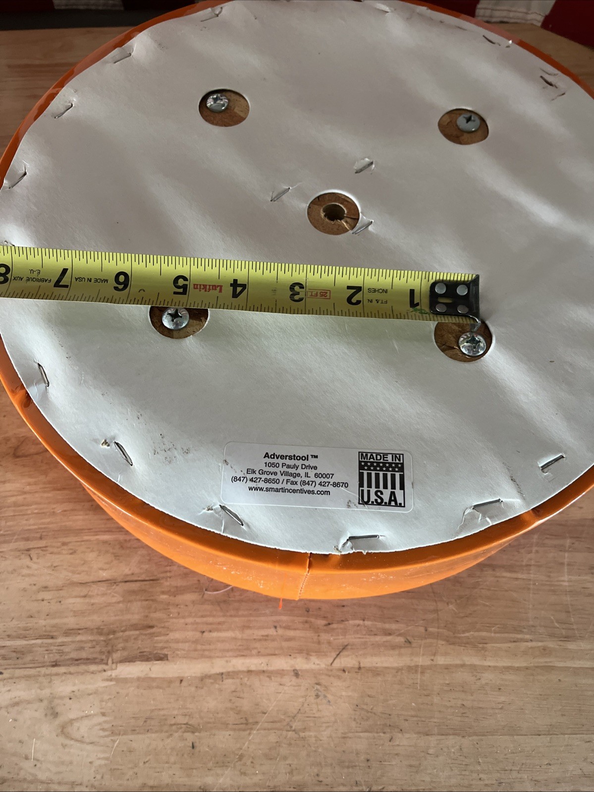 STIHL 14” Stool Cushion Orange White Logo Dealer New Old Stock HTF Man Cave
