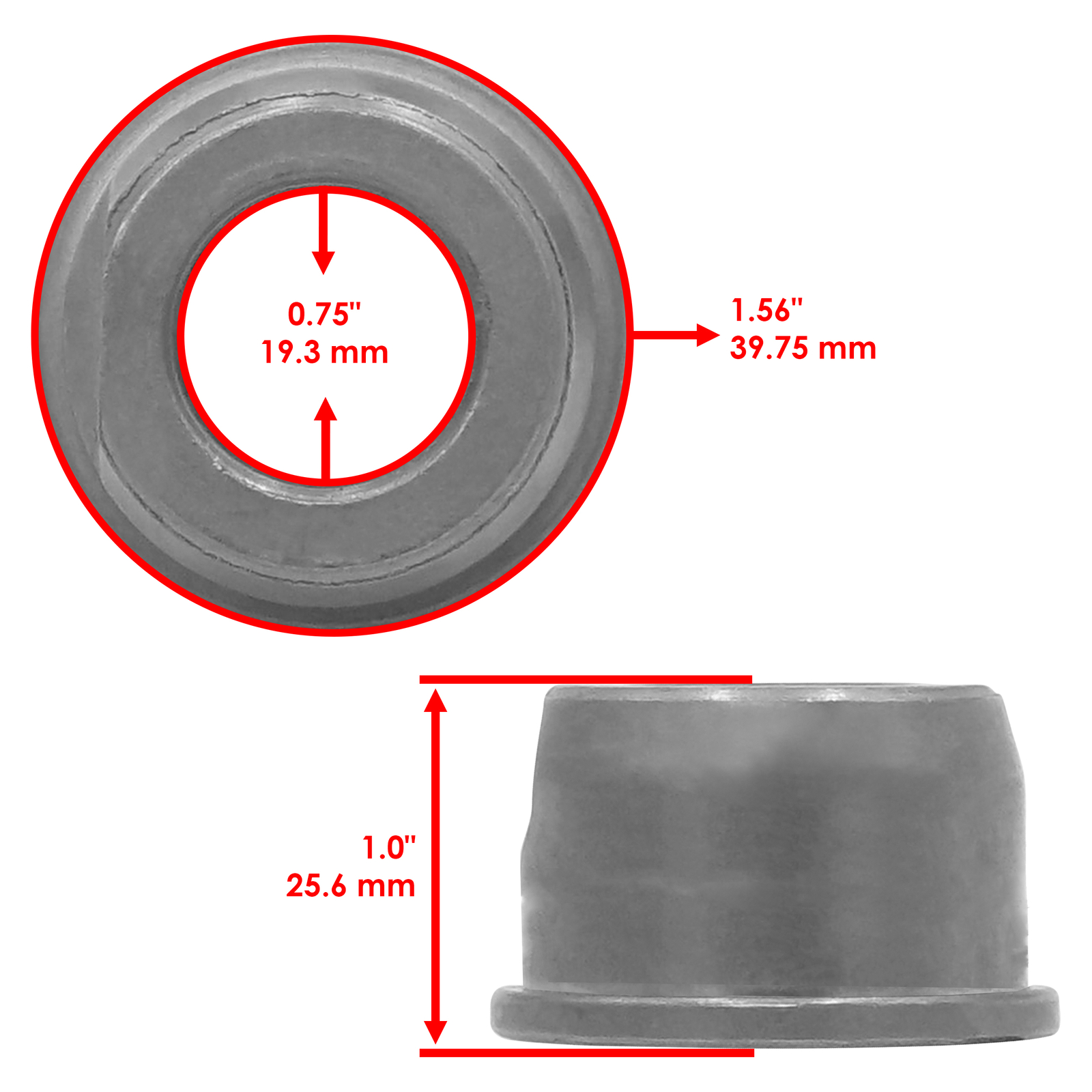 for Craftsman Husqvarna 4 Sets Front Wheel Bushing Bearing 532009040 532124959