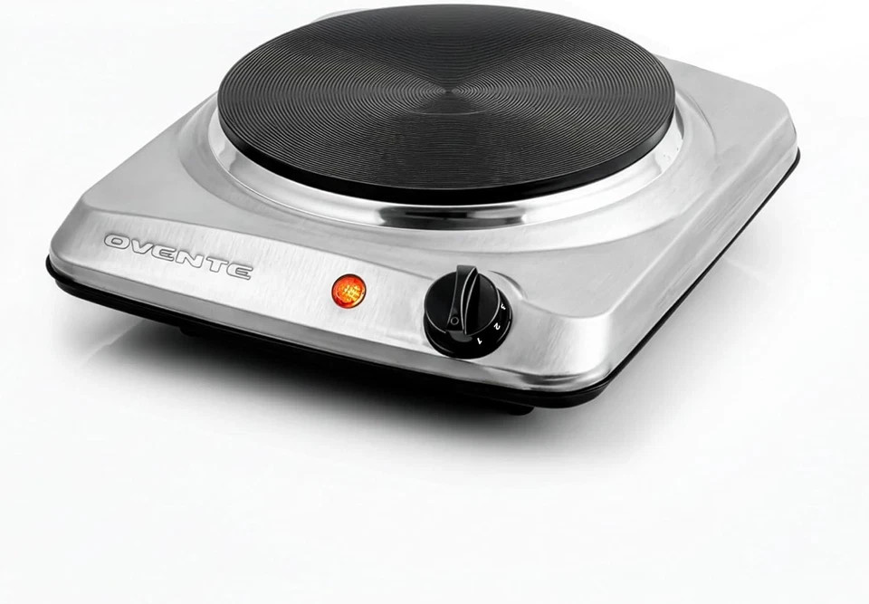ELECTRIC COUNTERTOP SINGLE BURNER Cooktop Cast Iron Hot Plate Stove 1000W Cooker