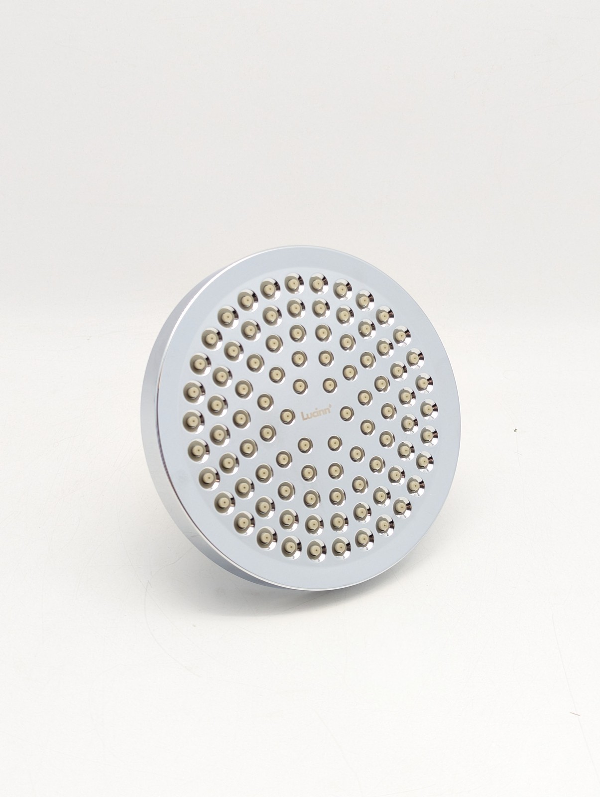 Lucinn Pro Filtered Round Modern Showerhead Wall Mounted in Polished Silver