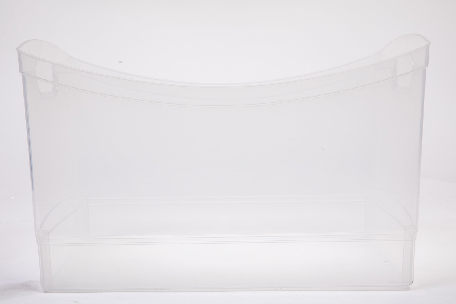 Clear Plastic Storage Bin with Handles, Multi-purpose Organizer 15.3×10.4×9.8in