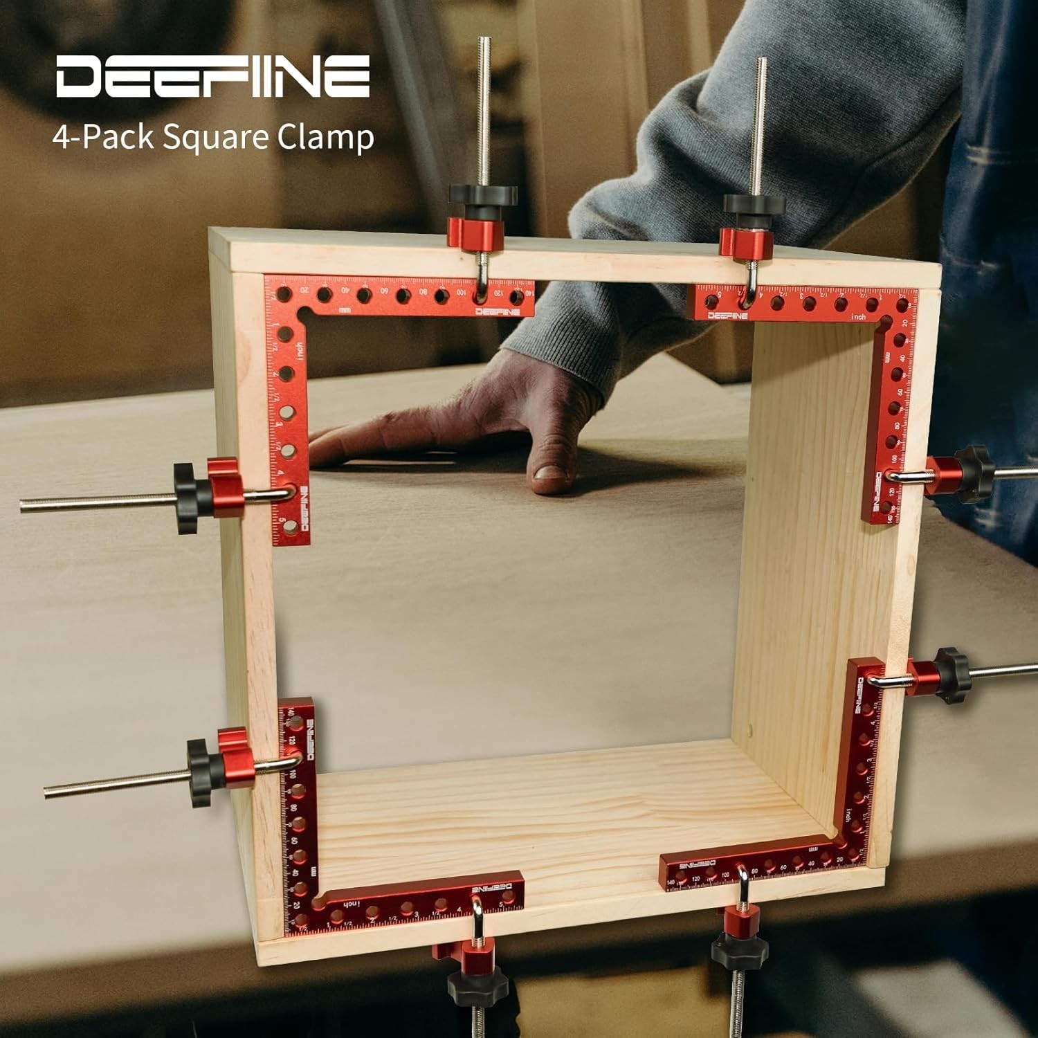 90 Degree Positioning Squares Right Angle Clamps 5.5″ x 5.5″,Aluminum Alloy W…