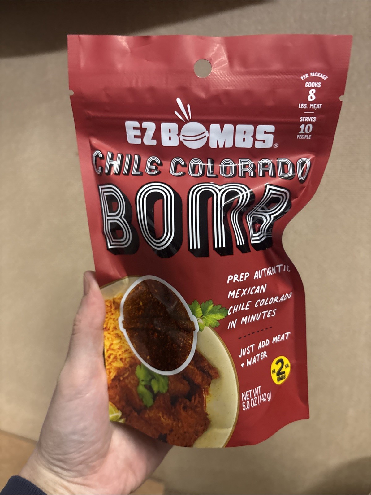 Ez Bombs Chile Colorado Bombs 5.0oz New Sealed Exp 4/2028