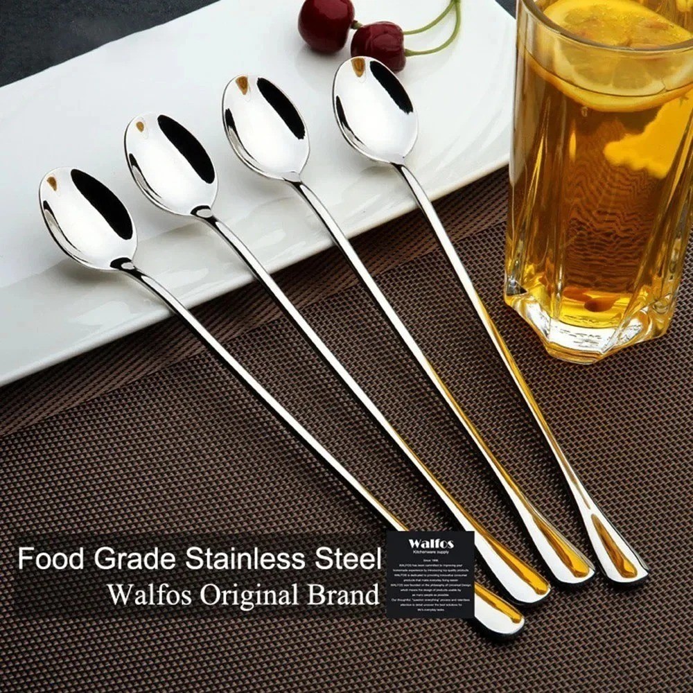 9.5-Inch Long Handle Spoon, Ice Tea Spoons, Ice Cream Spoon, Long Coffee Spoons