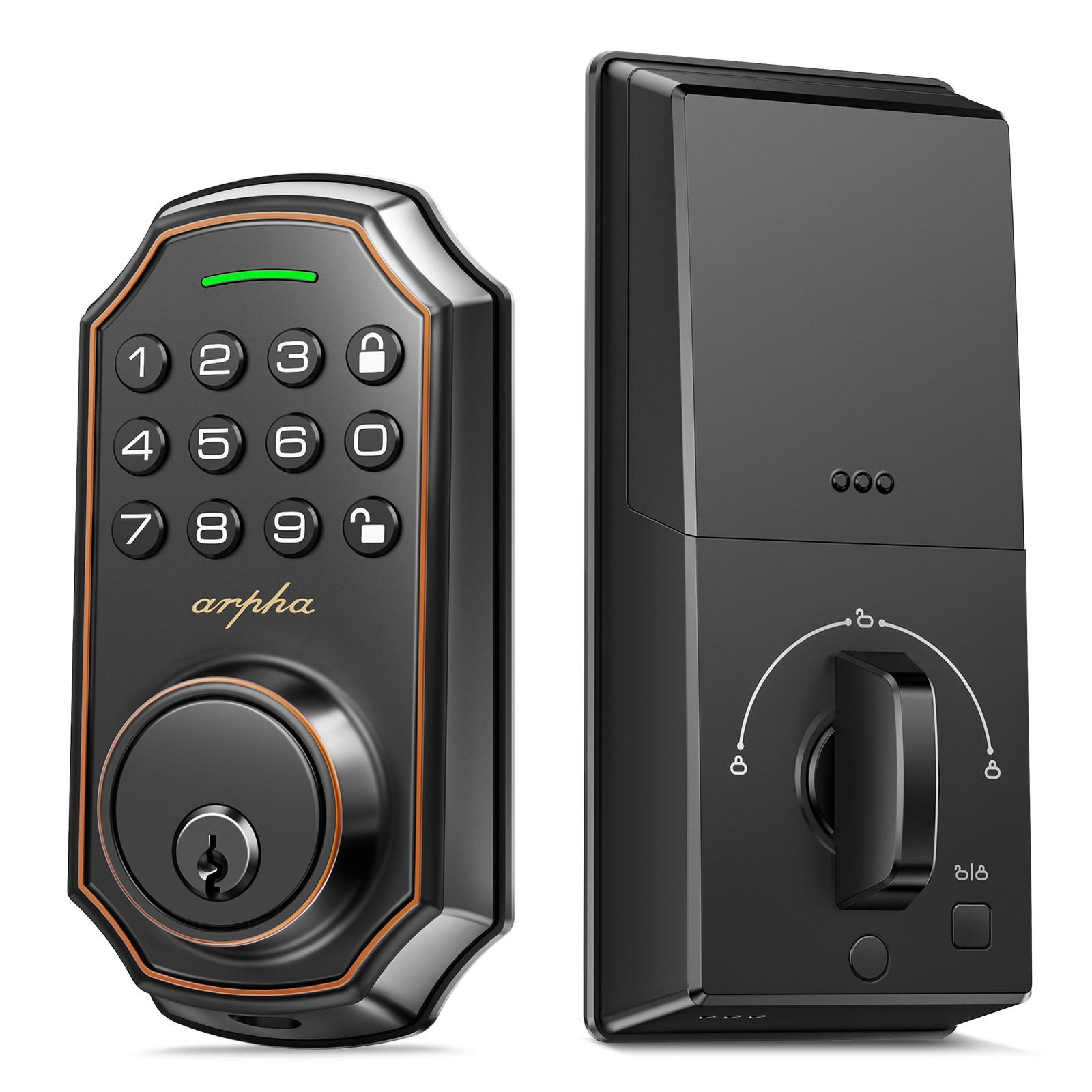 ARPHA Keyless Smart Door Lock Entry Keypad Deadbolt Anti-Peeping Auto Lock D180