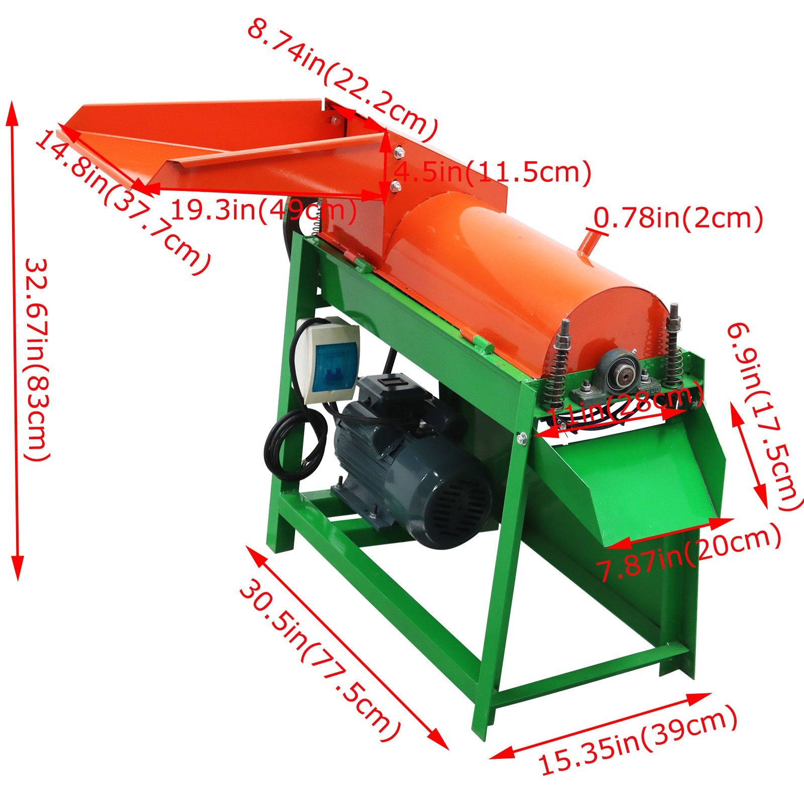 Fresh Green Walnut Peeling&Cleaning Machine Green Walnut Sheller 220V 1000Kg/h