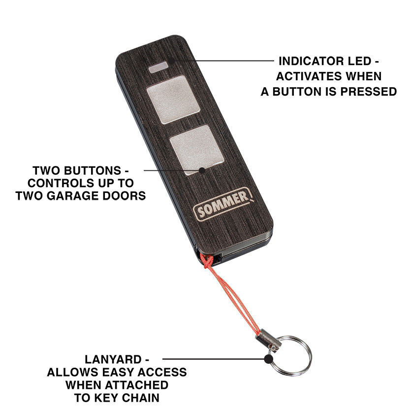 Sommer S10560 Pearl Twin 2 Button 922MHz Remote EVO+ 2060 2080 2110 Direct Drive