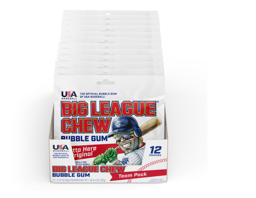 Big League Chew Bubble Gum Any Special Flavor Pack of 12 Individual 2.12 Ounce