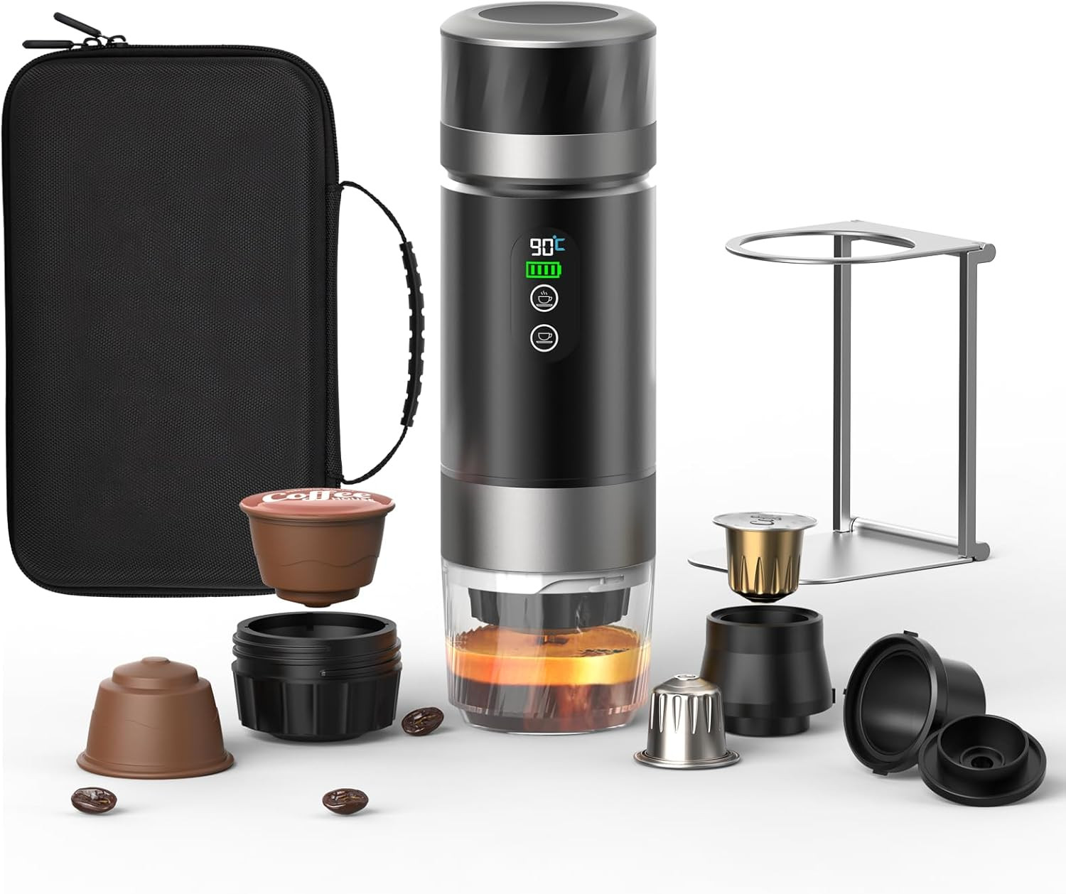 Portable Coffee Maker with 7500mAh Battery – Ideal for Travel & Camping
