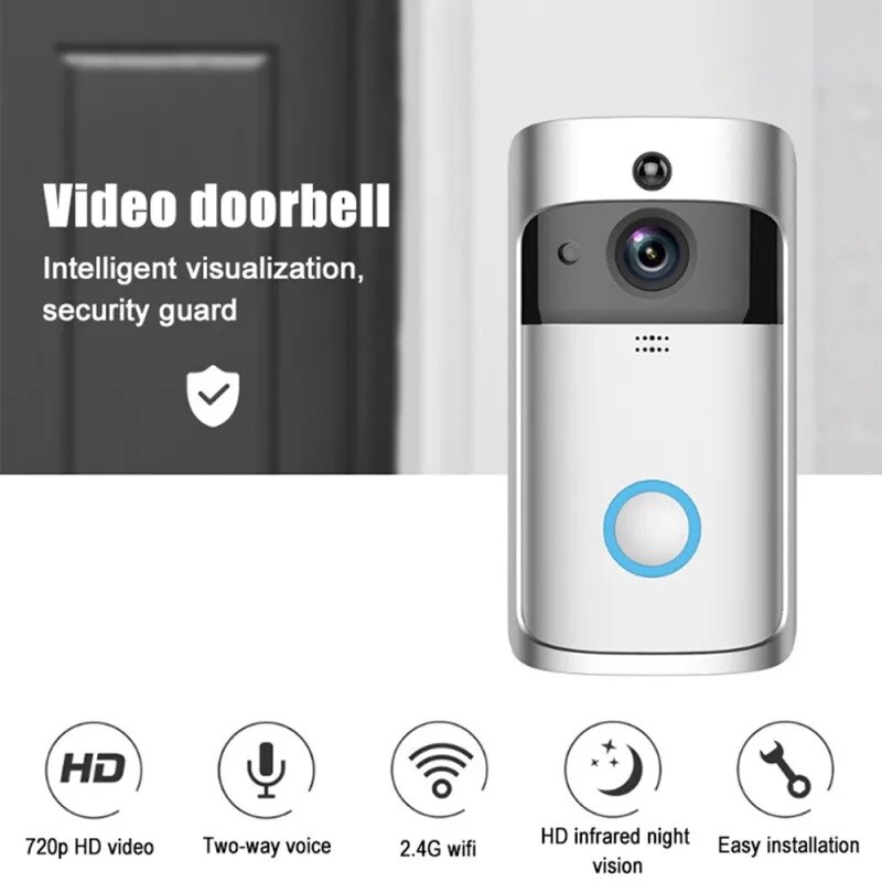 Smart WiFi Video Doorbell Wireless Intercom – Compare to RING – Ships in 24 hrs