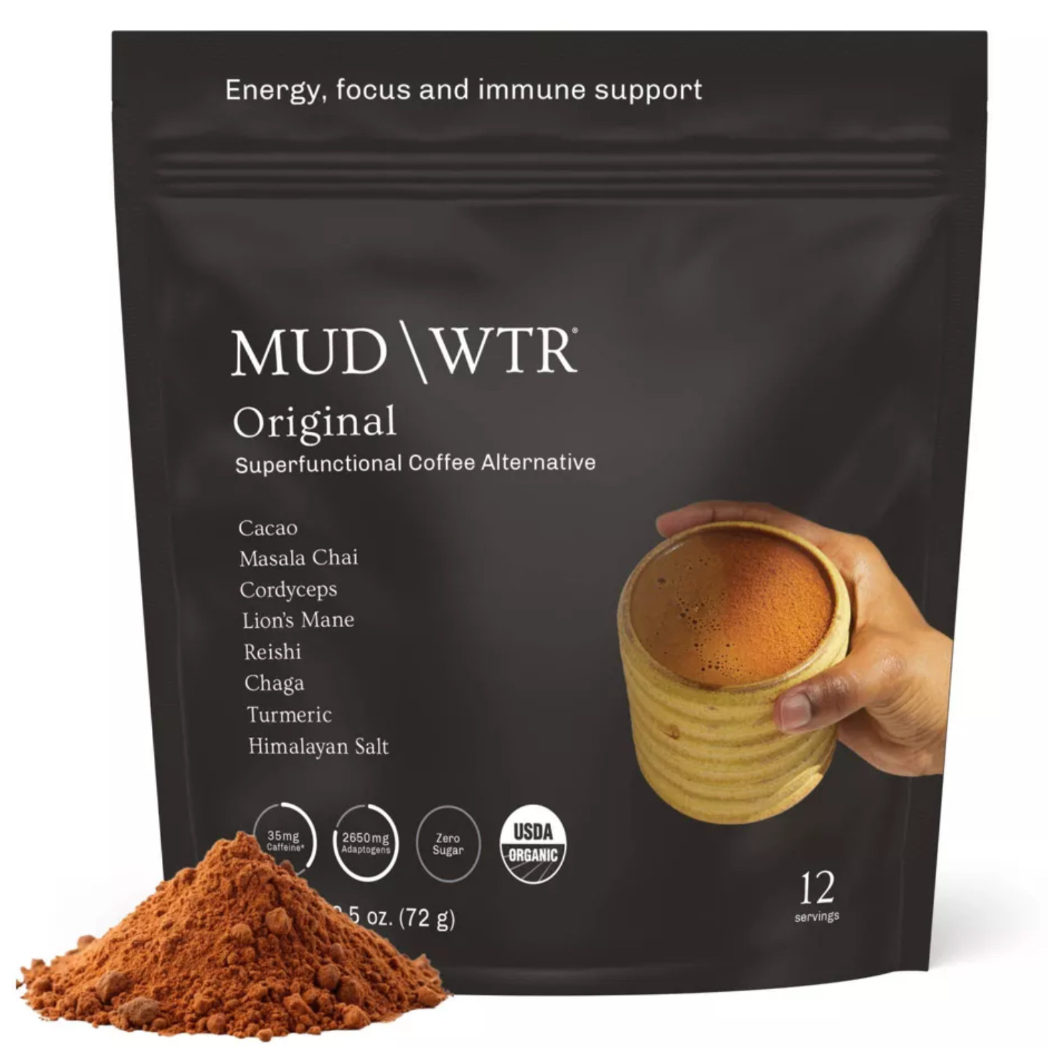 MUD WTR Original Organic Mushroom Superfunctional Coffee Alternative – 2.5oz
