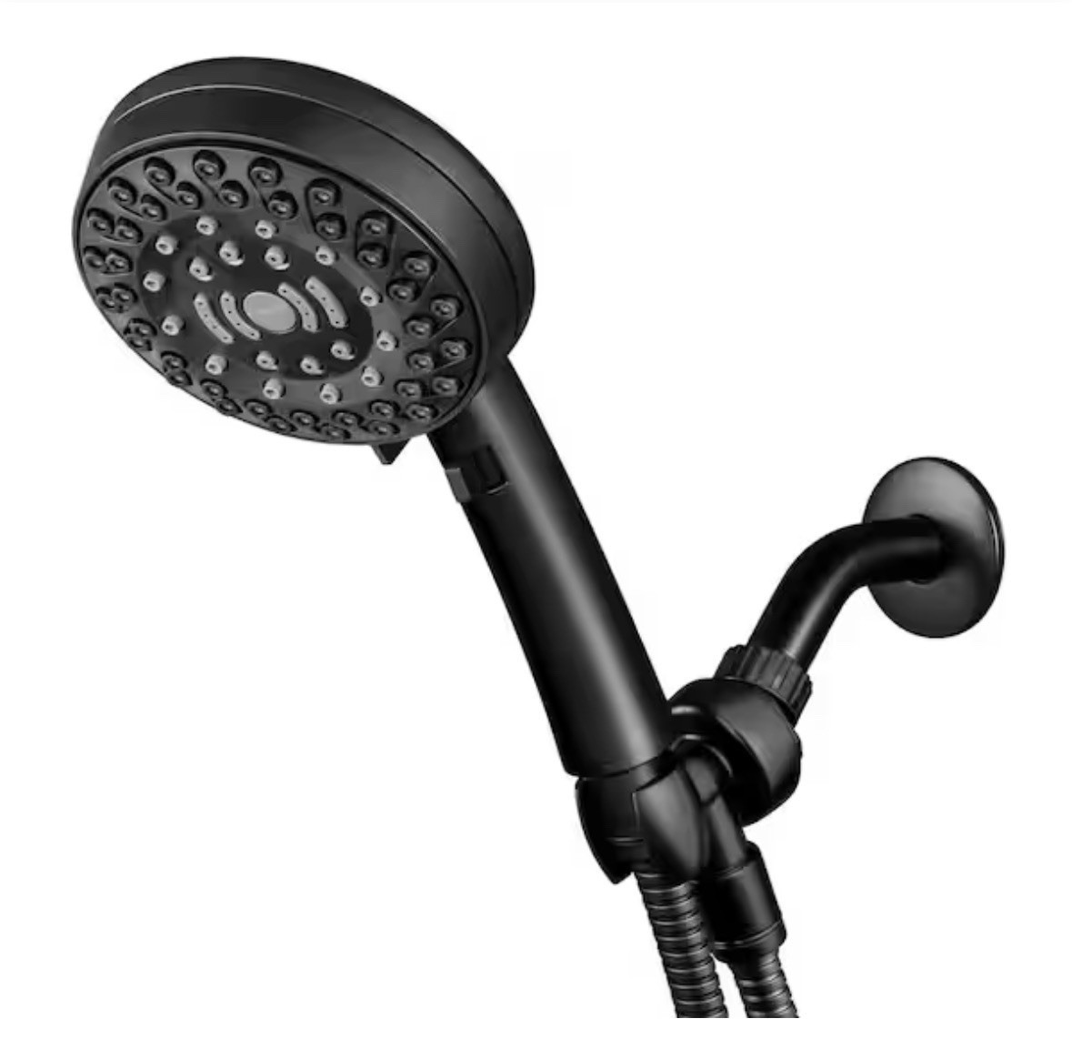Waterpik 6-Spray Patterns with 1.8 GPM 4.75 in. Single Wall Mount