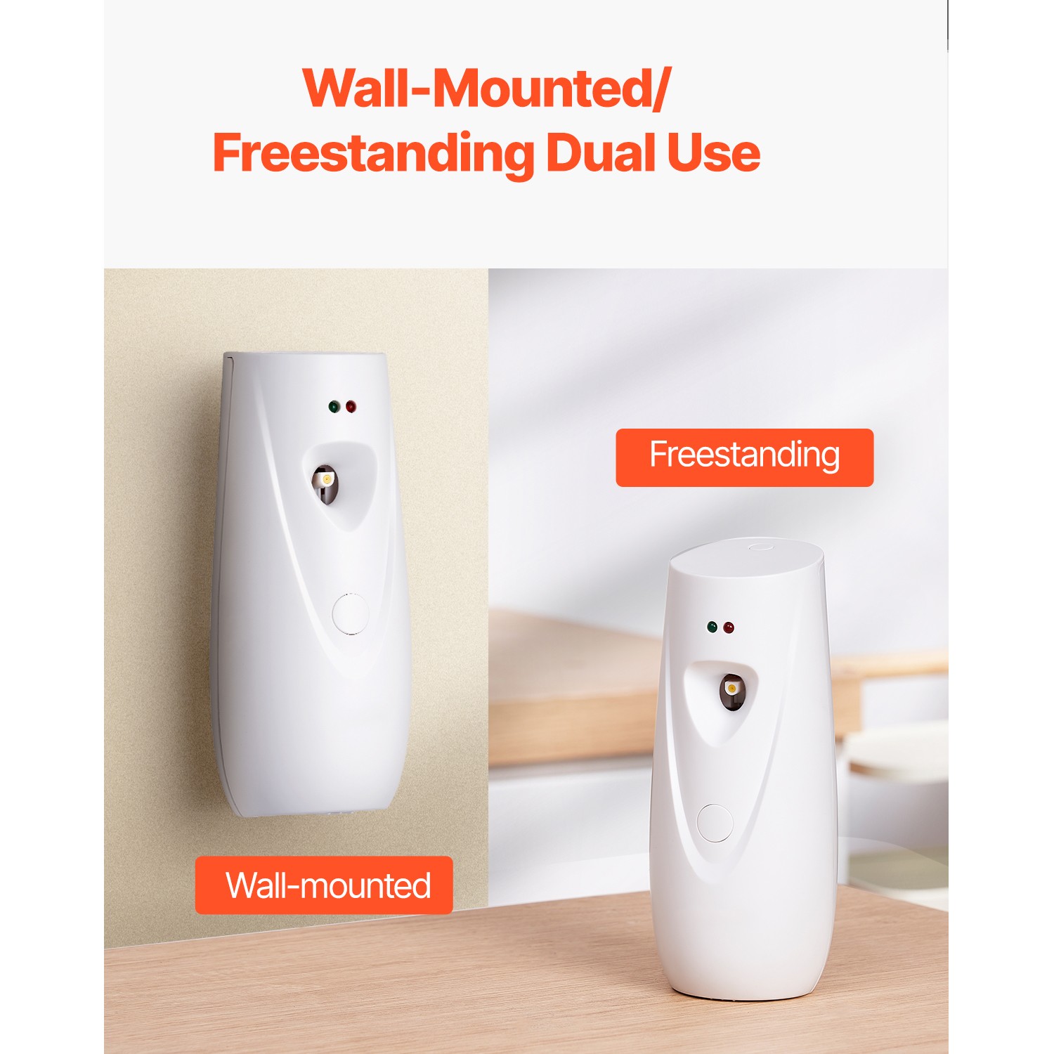 Automatic Air Freshener Spray Dispenser 4-Pack Wall Mounted or Free