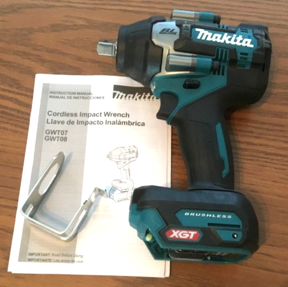 Makita GWT08Z 40V Max XGT Brushless Cordless 4‑Speed Mid‑Torque 1/2″ Sq. Drive