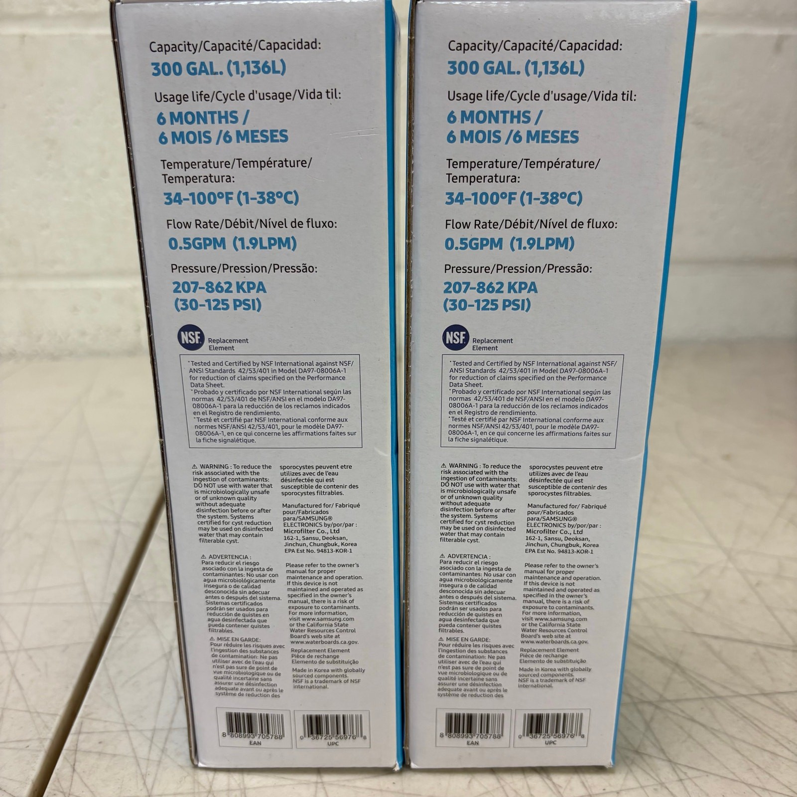 2 PACK SAMSUNG Genuine Filter for Refrigerator 6-Months DA29-00020B HAF-CIN/EXP