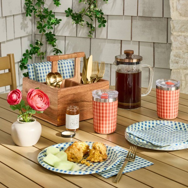 Wooden Utensil Caddy – Hearth & Hand 8.5in H x 8.5in W x 8.5in D