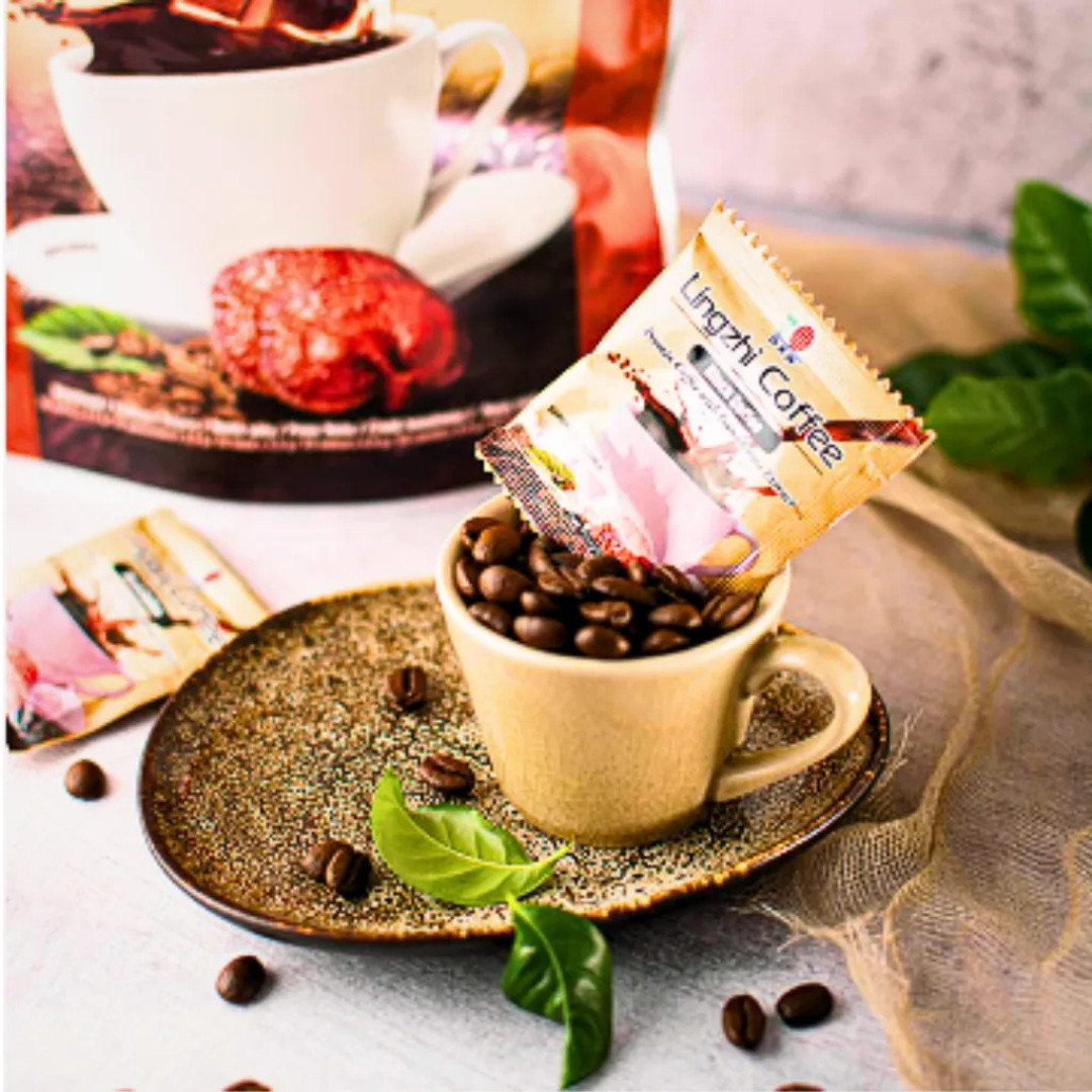 20 X DXN Lingzhi Black Coffee Ganoderma Reishi Sugar-Free 20 sachets