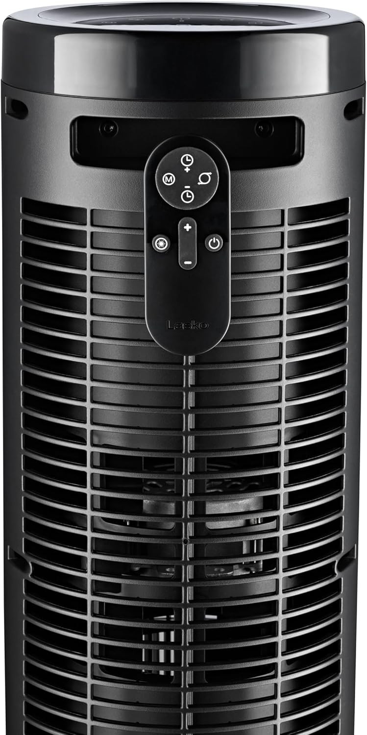 Elevation Adjustable Tower Fan 42”-54”, Pedestal Fan, 31 ft/s Airflow, Quiet …