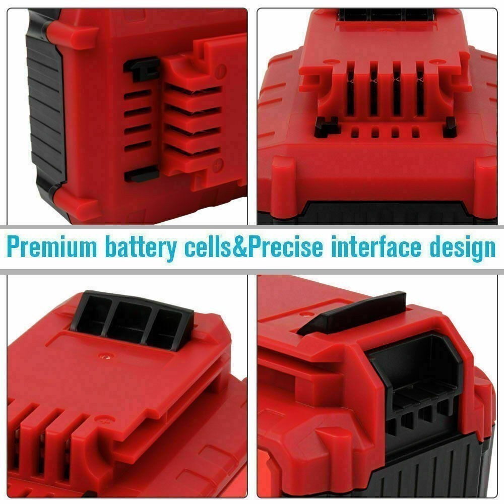 2PCS 8.0AH 20V MAX Battery For Porter Cable 20V PCC685L PCC680L 8000mAh Lithium