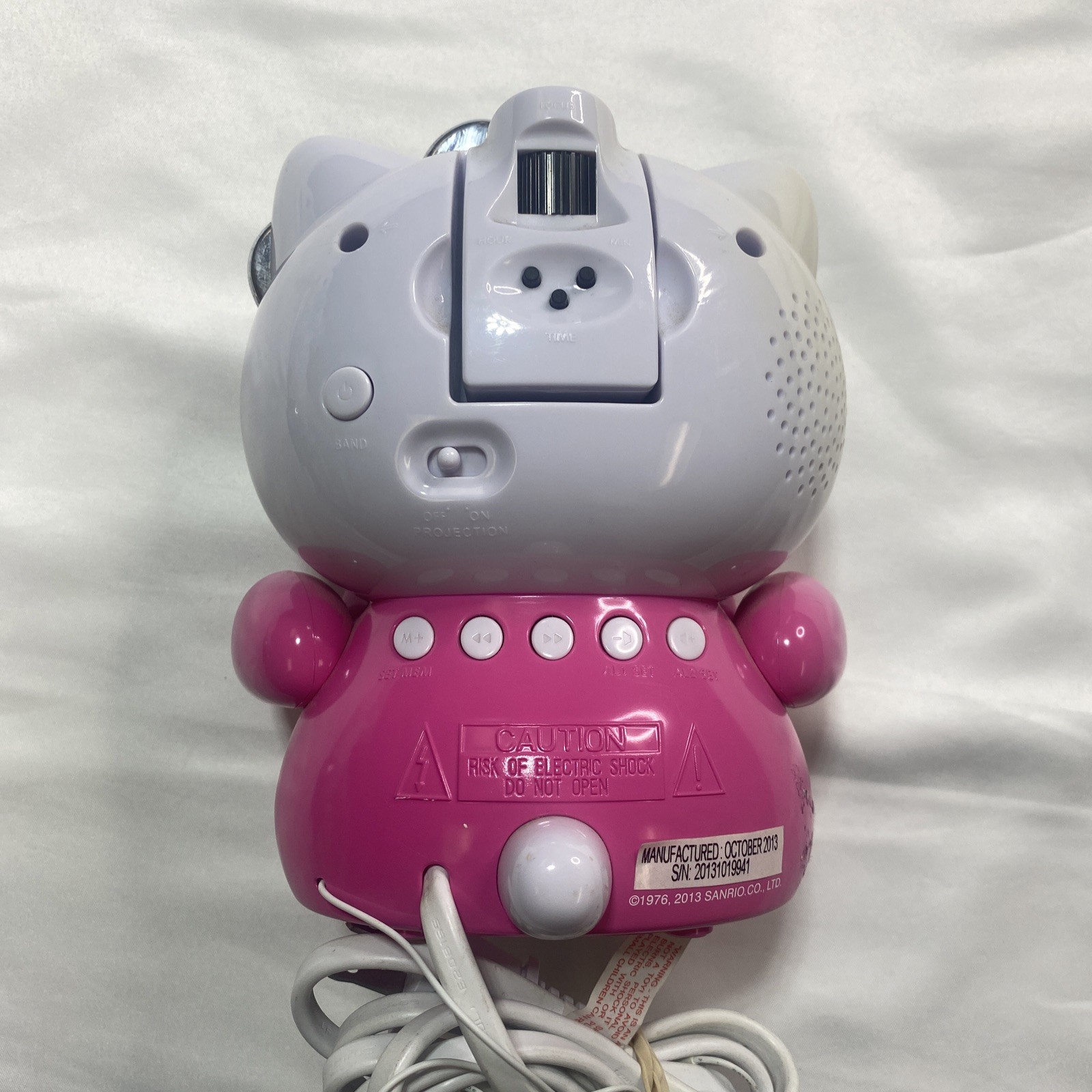 Hello Kitty Projector Alarm Clock AM / FM Radio KT2064 – Tested & Works Great!