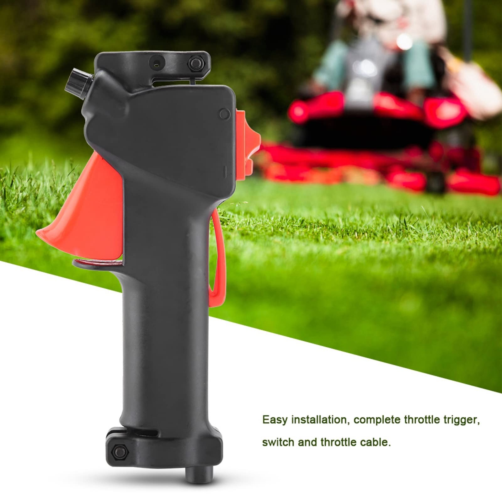 26mm Throttle Control Handle Switch Trigger & 20cm Cable For Strimmer Trimmer