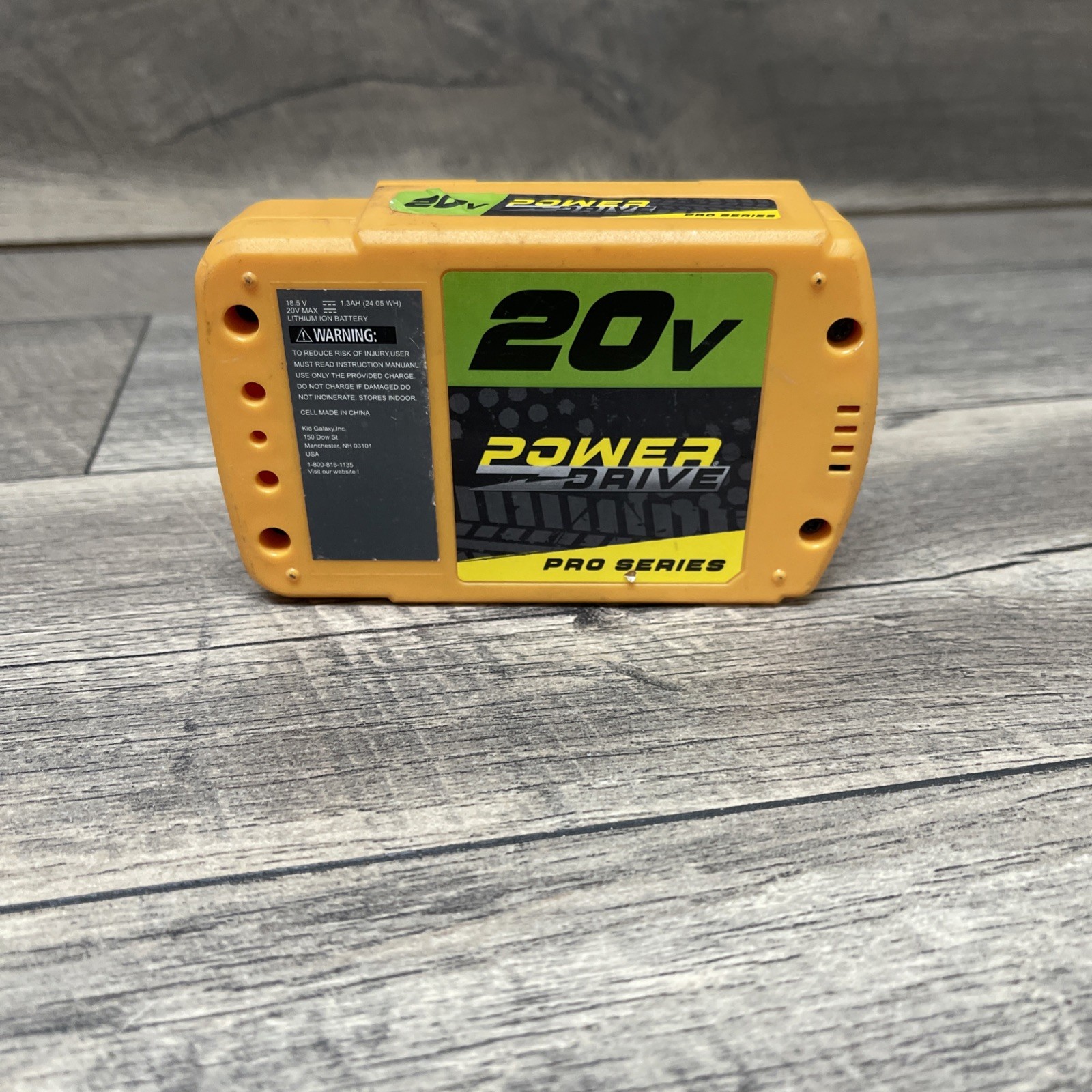 Power Drive Pro Series 20V Li-Ion Battery 1.3Ah Yellow