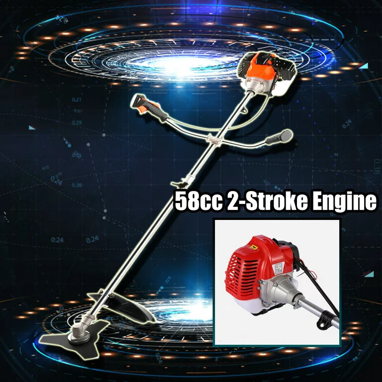 58CC Gas String Trimmer 2-Cycle Brush Cutter Straight Shaft Weed Grass Eater✅