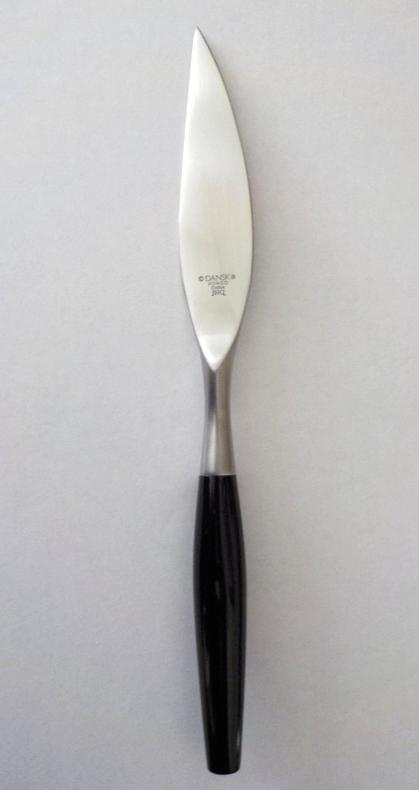 DANSK JHQ KONGO Pattern STEAK Knife, 8 1/2 in. shiny black handle